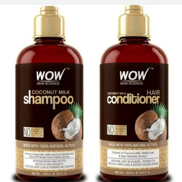 NWT Wow Skin Science Coconut Milk Shampoo and Conditioner Combo Set 500ML EACH - Picture 1 of 9